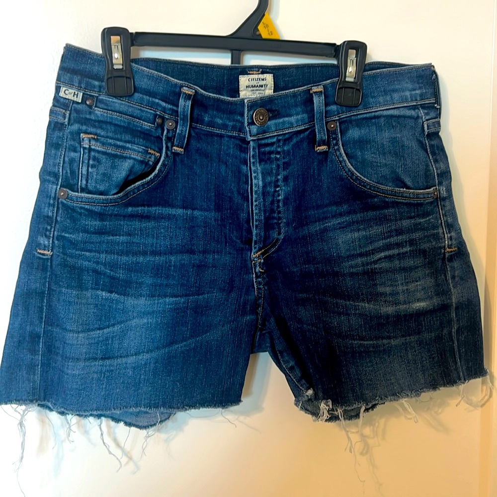 Citizens of Humanity Emerson Slim Boyfriend Denim Shorts, Size 26